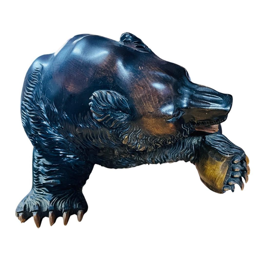 木彫り 熊 成田光雄 伝統工芸 アイヌ 八雲 レリーフ オブジェ