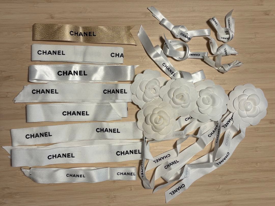 シャネル カメリア ラッピング チャーム リボン 16本セット - メルカリ