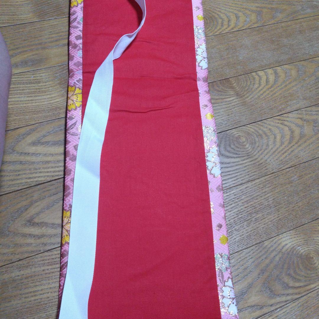 美品★七歳★ピンク 花柄★帯 はこせこ 草履 バッグ