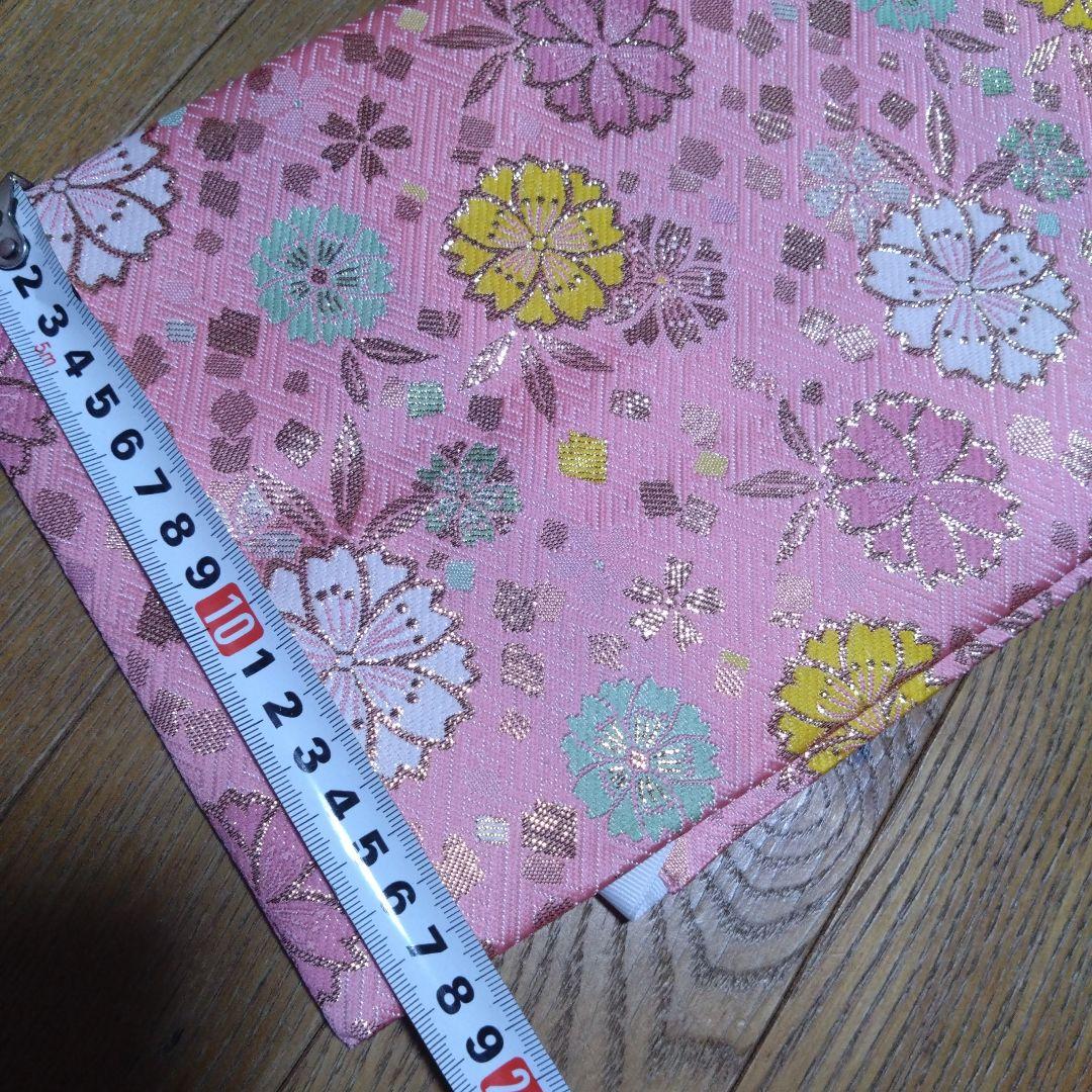 美品★七歳★ピンク 花柄★帯 はこせこ 草履 バッグ