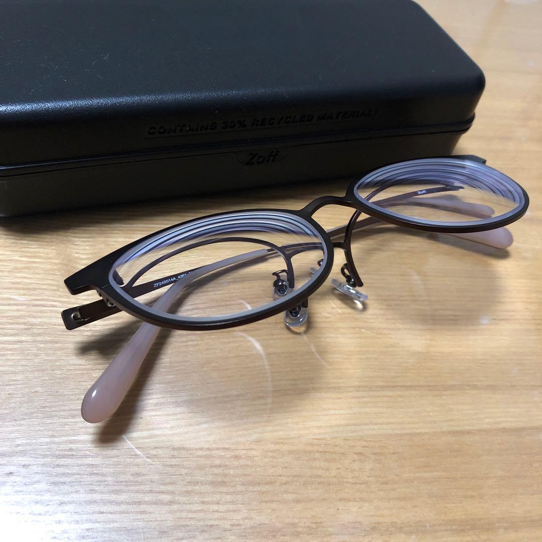 Zoff 跳ね上げ式メガネ　度入り　超薄型レンズ1.74使用