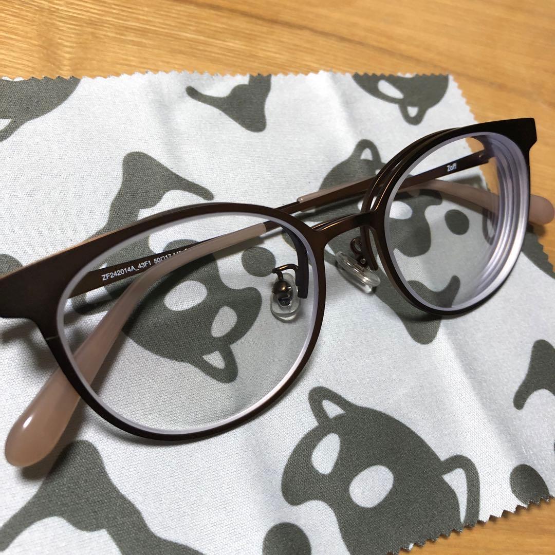 Zoff 跳ね上げ式メガネ　度入り　超薄型レンズ1.74使用