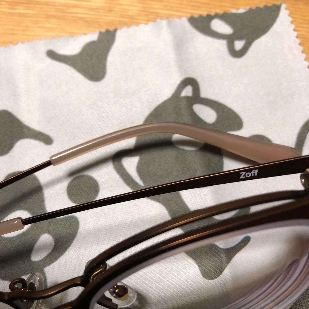 Zoff 跳ね上げ式メガネ　度入り　超薄型レンズ1.74使用