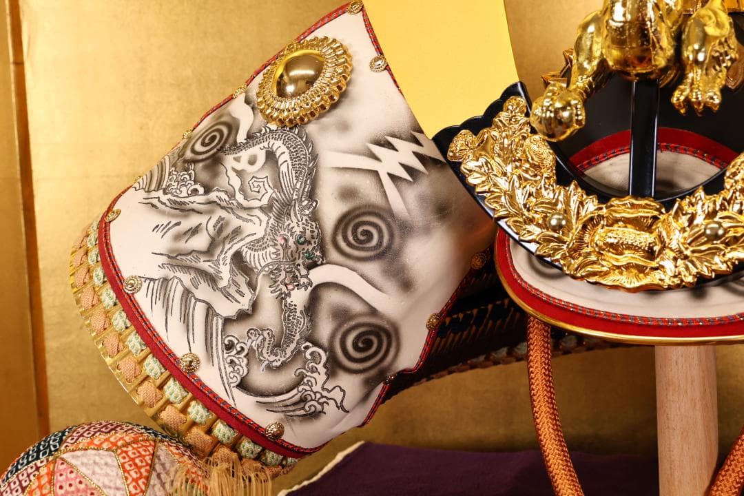 大野龍玉作　伝統工芸品　大鍬形龍前立兜　国宝写　節句　五月　33号 BJ187