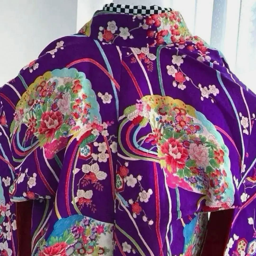 アンティーク着物　子供用　七五三 大正ロマン　正絹　女の子　No.50