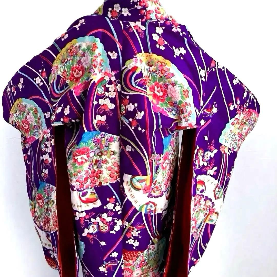 アンティーク着物　子供用　七五三 大正ロマン　正絹　女の子　No.50