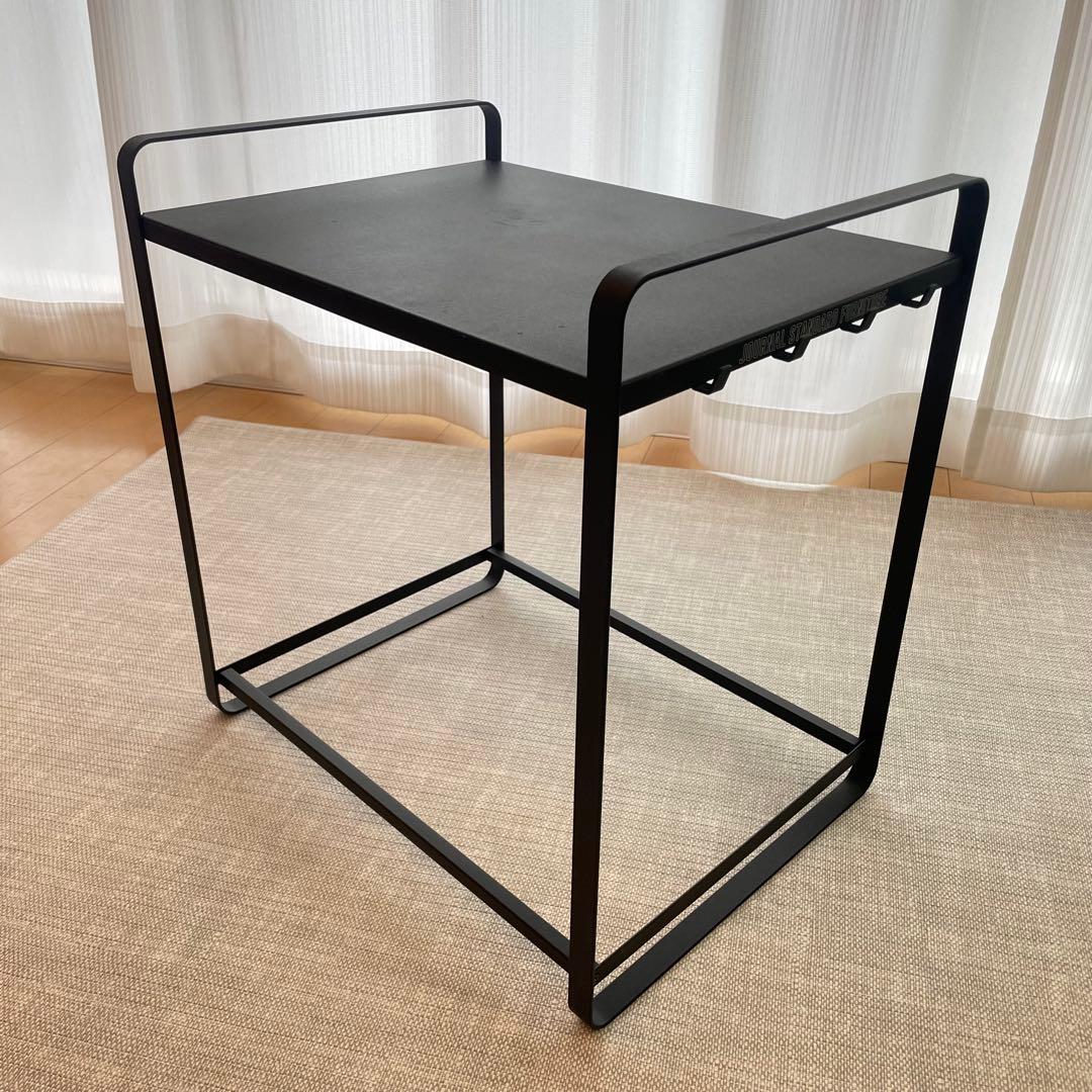 ジャーナルスタンダードファニチャー 電子レンジ 収納ラック マットブラック 黒