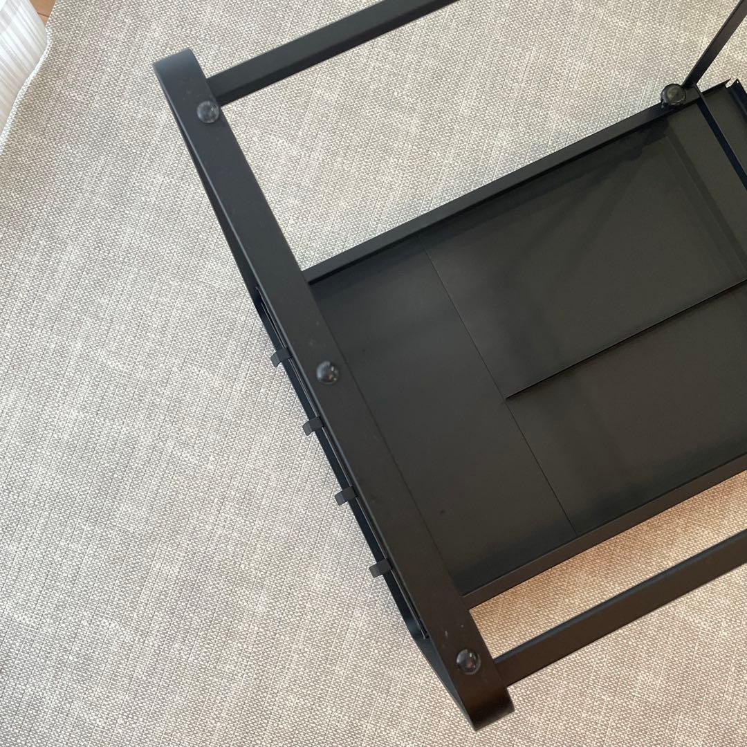 ジャーナルスタンダードファニチャー 電子レンジ 収納ラック マットブラック 黒