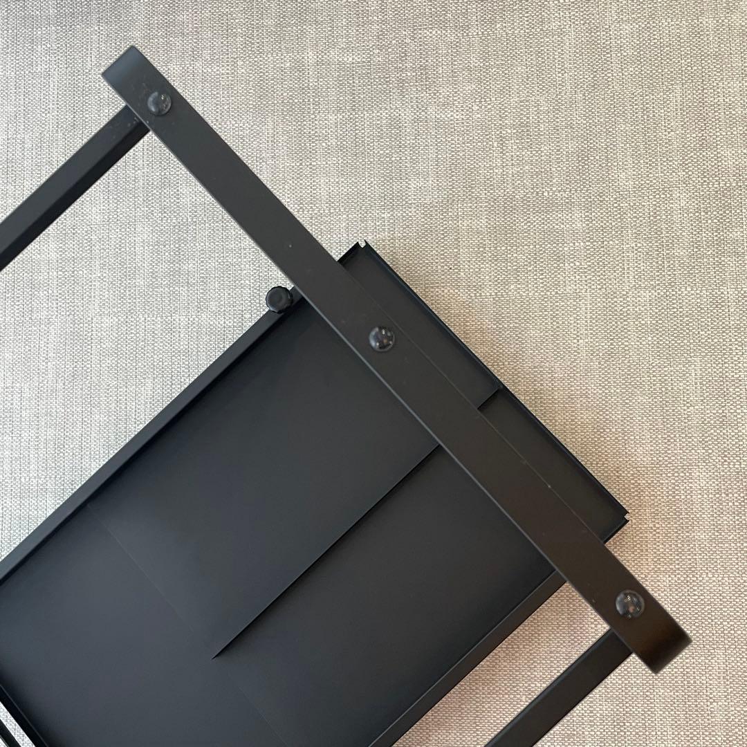 ジャーナルスタンダードファニチャー 電子レンジ 収納ラック マットブラック 黒