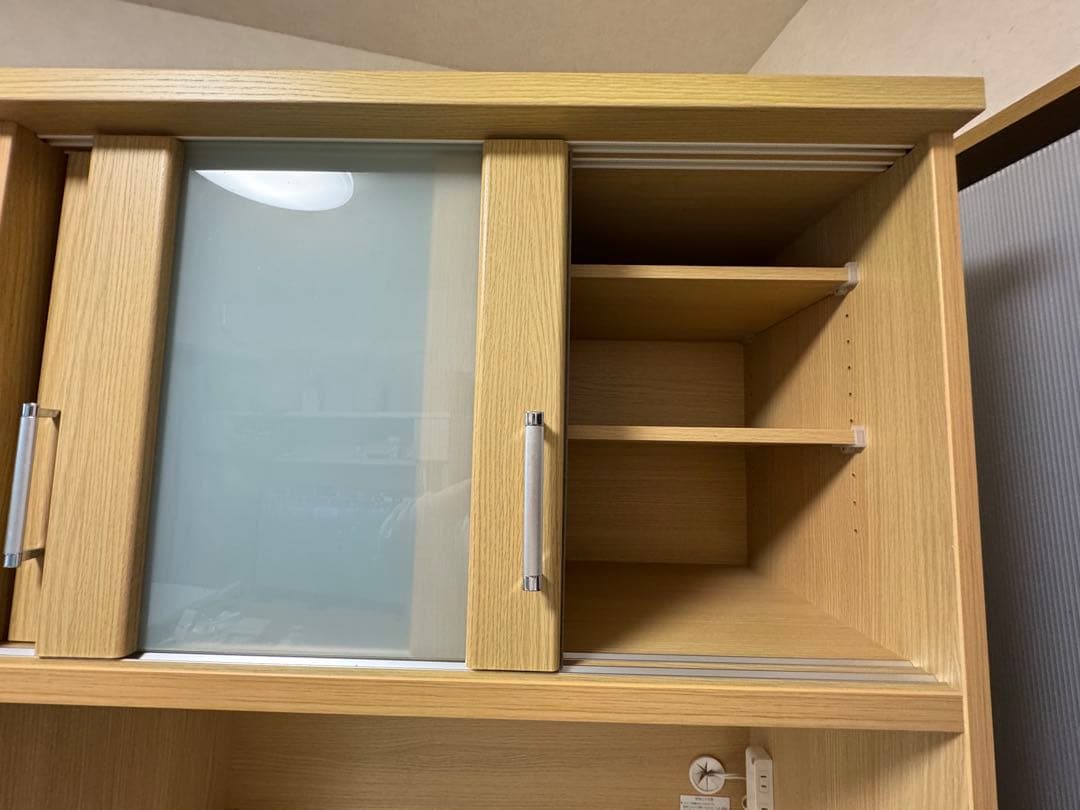 ニトリ 食器棚 RIPE-90KBS キッチン・レンジボード