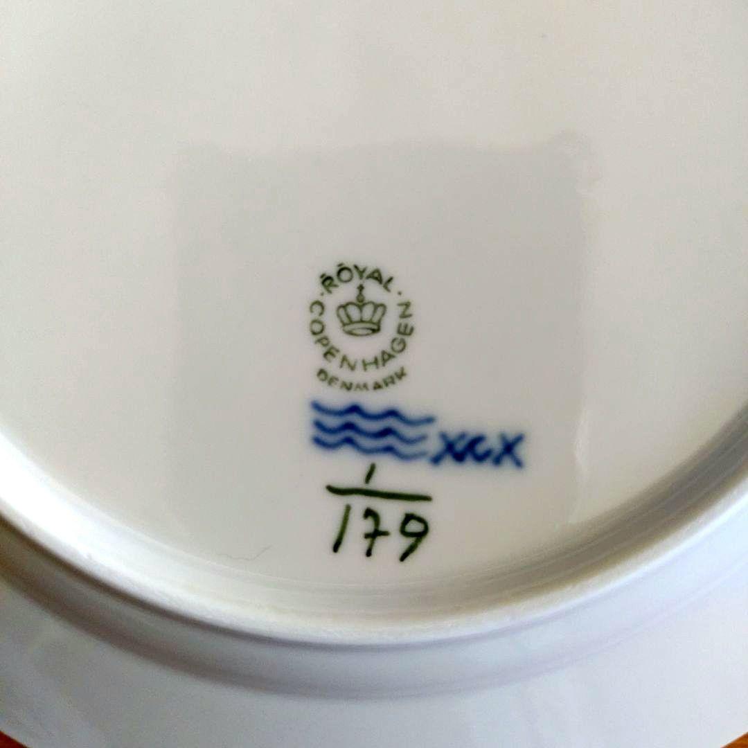 【未使用】ロイヤルコペンハーゲン ブルーフルーテッド プレート2枚　19.5㎝