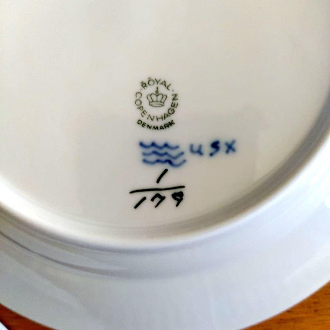 【未使用】ロイヤルコペンハーゲン ブルーフルーテッド プレート2枚　19.5㎝