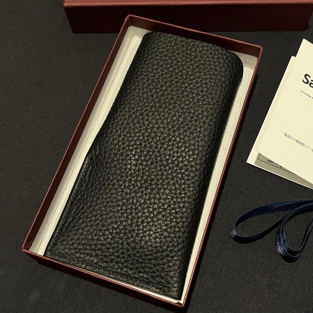 美品 Same-ol セイムオル メガネケース 眼鏡ケース 黒