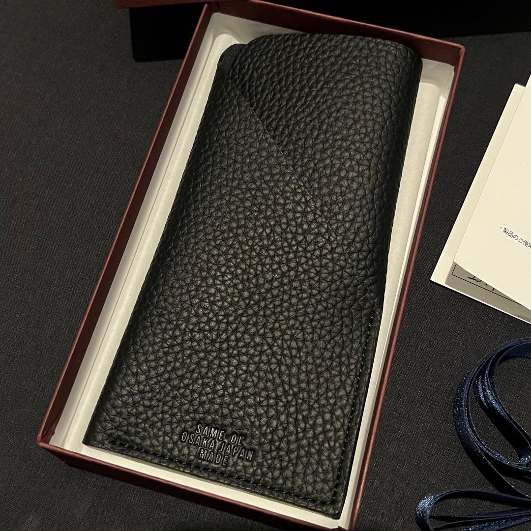 美品 Same-ol セイムオル メガネケース 眼鏡ケース 黒