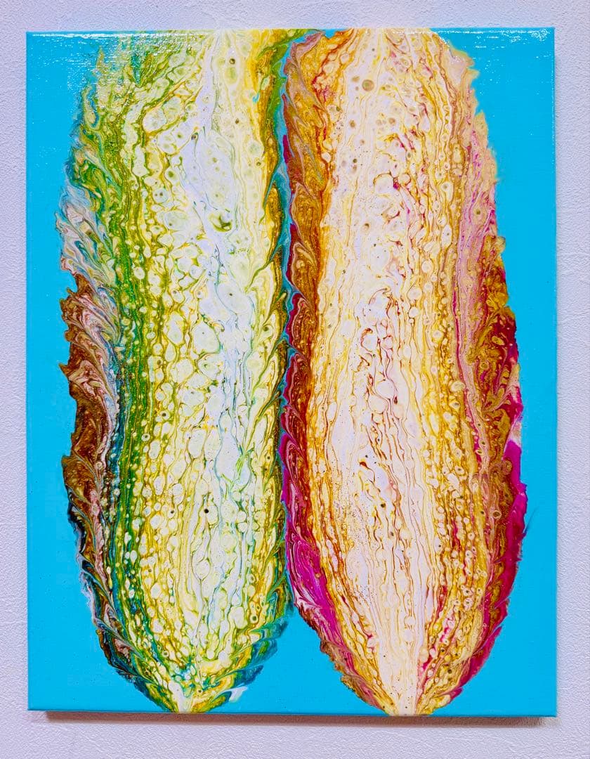 原画　抽象画【 菜彩の恵み -Saisai no Megumi-】