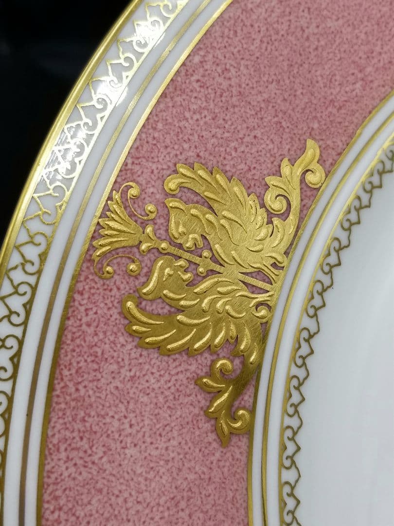 ウェッジウッド　コロンビア　ピンク　プレート