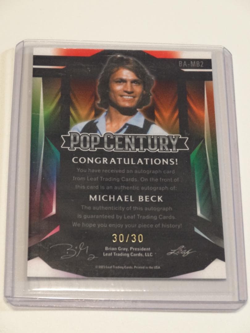 マイケル・ベック 直筆サインカード pop century 2023 30枚限定 - メルカリ