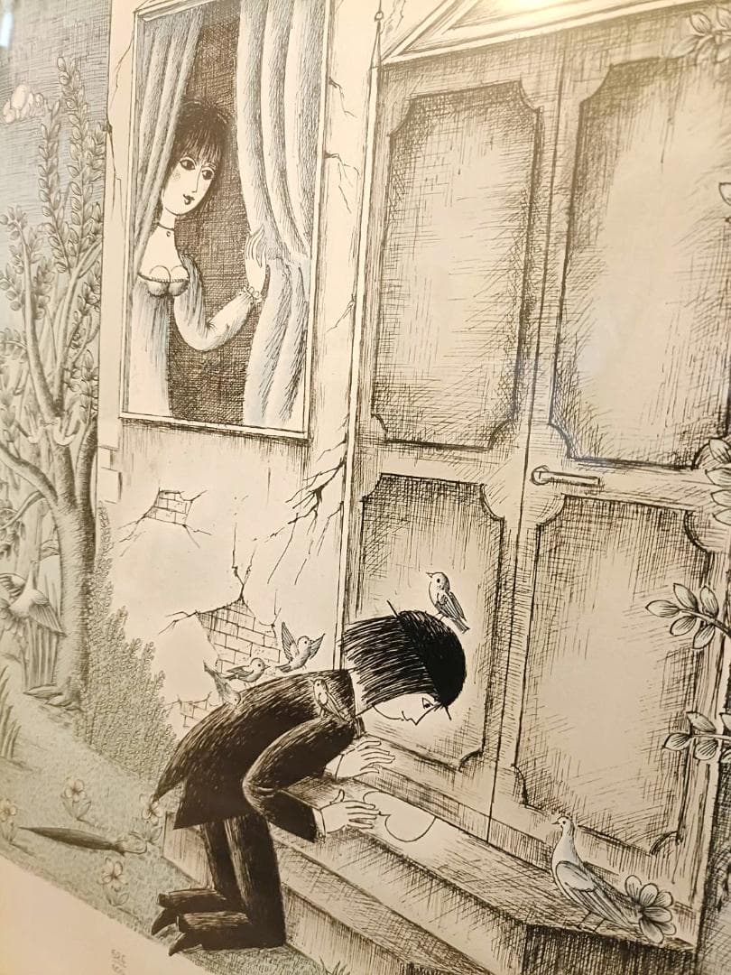 レイモン・ペイネ】臆病な恋人 本人直筆サイン入り【限定リトグラフ