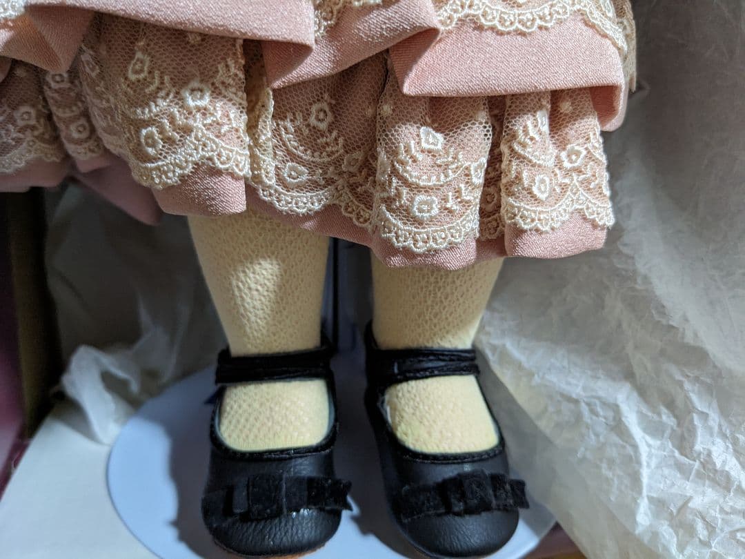 ロングフェイスジュモー　アンリ　ドール　人形　青目　アンリドール　ドレス　金髪