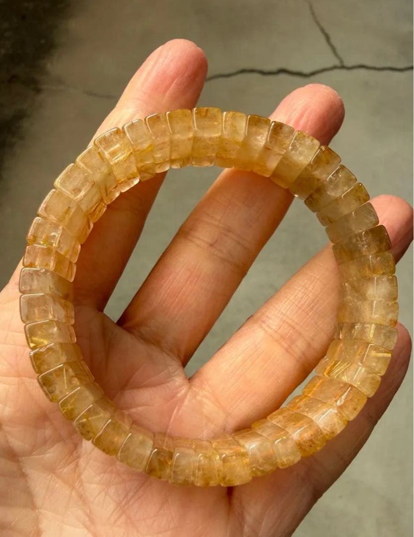 タイチンルチル ルチルクォーツ バングル 天然石 ブレスレット