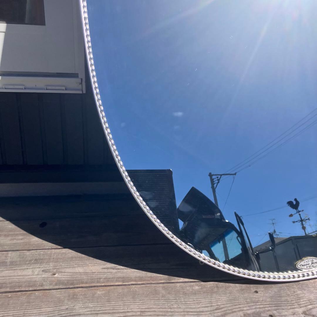 アンティーク アイアンフレーム 盾型ミラー 装飾姿見 大型 壁掛けミラー レトロ