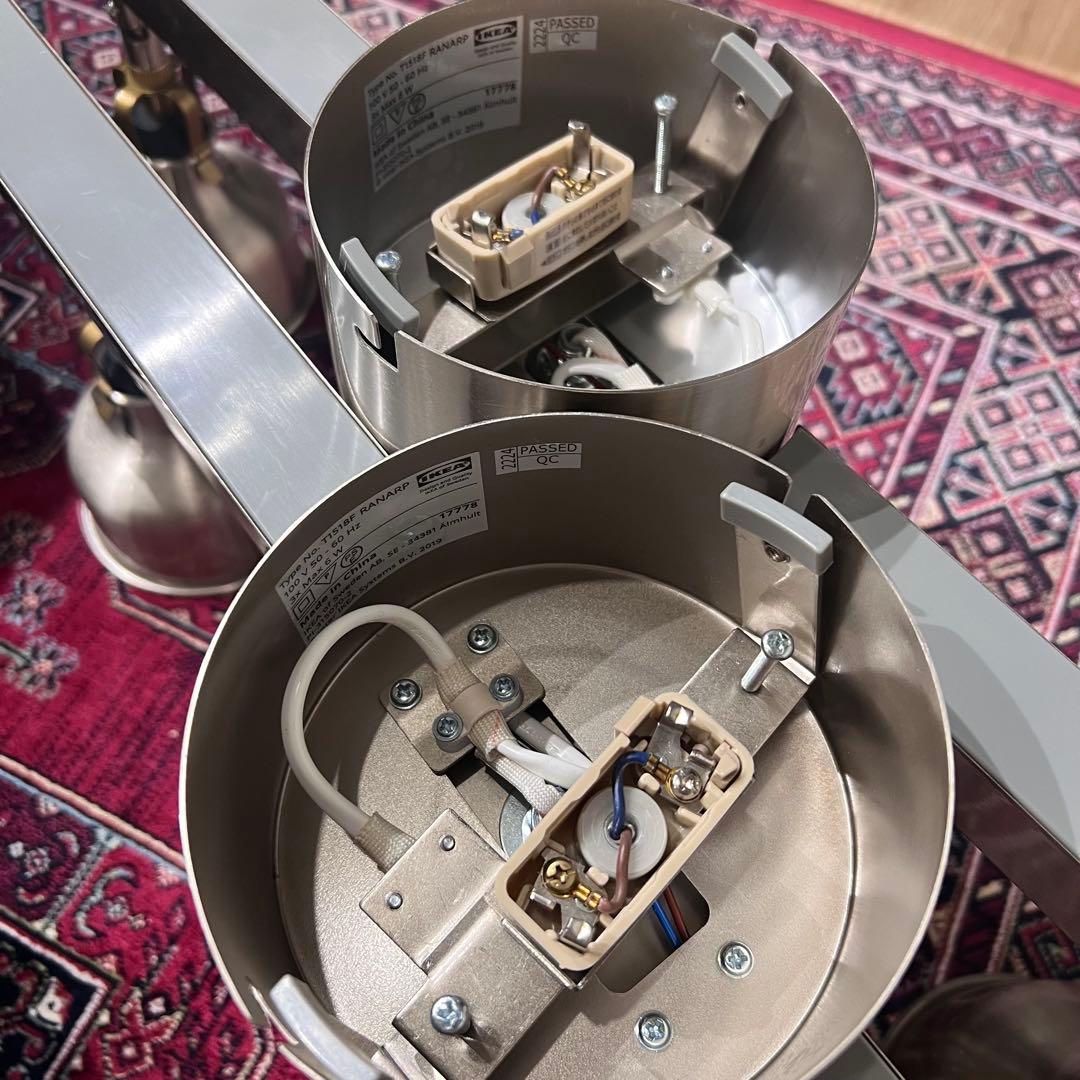 IKEA イケア ライト シルバー 2点セット