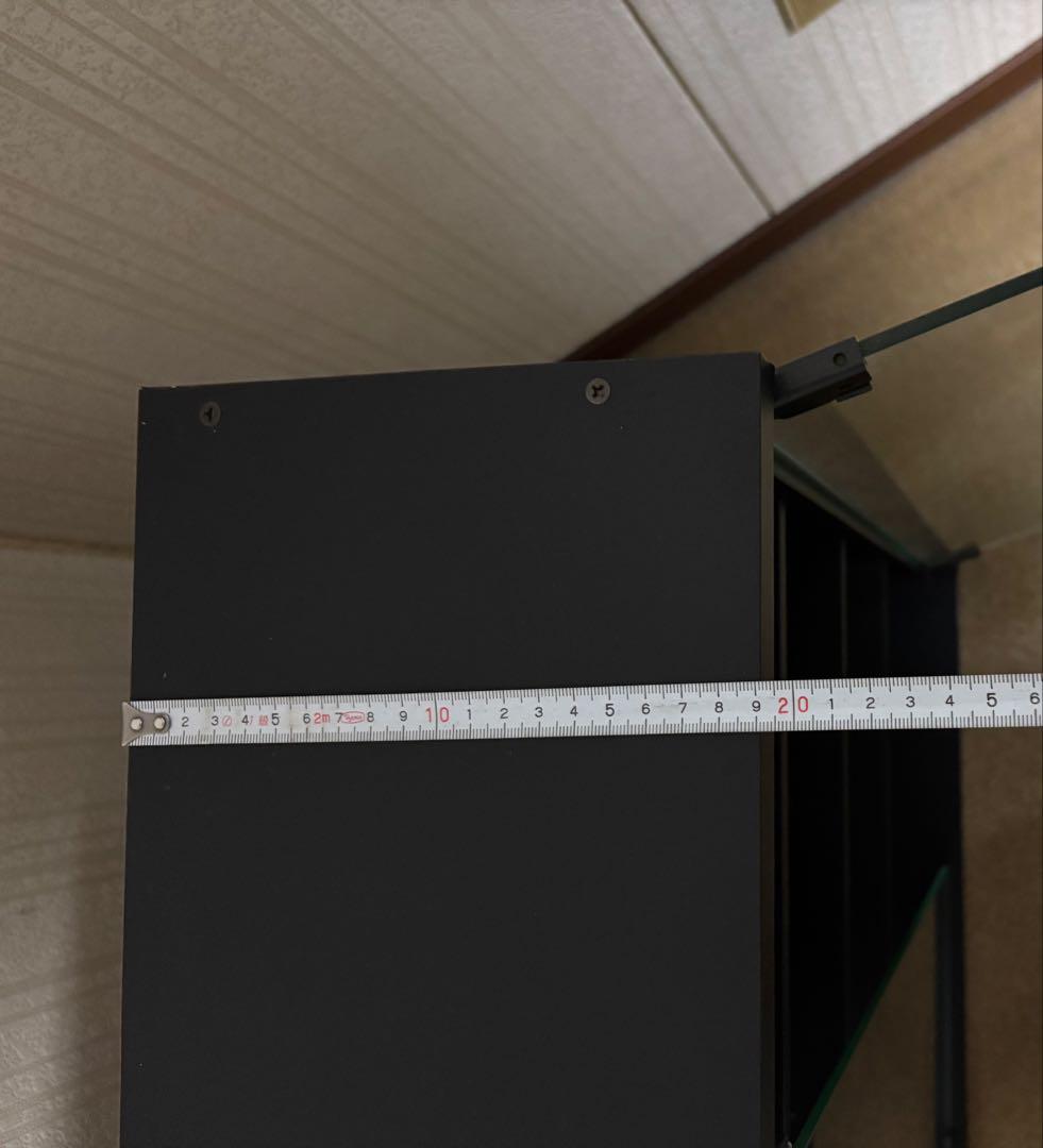 2個セット　TAPEX CD ラック　ブラック キャビネット 上部付き