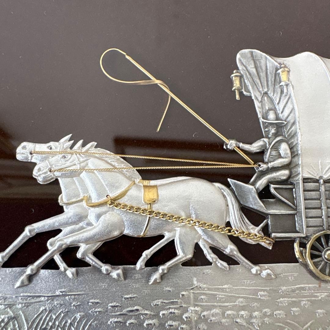 武比古作　幌馬車　額装