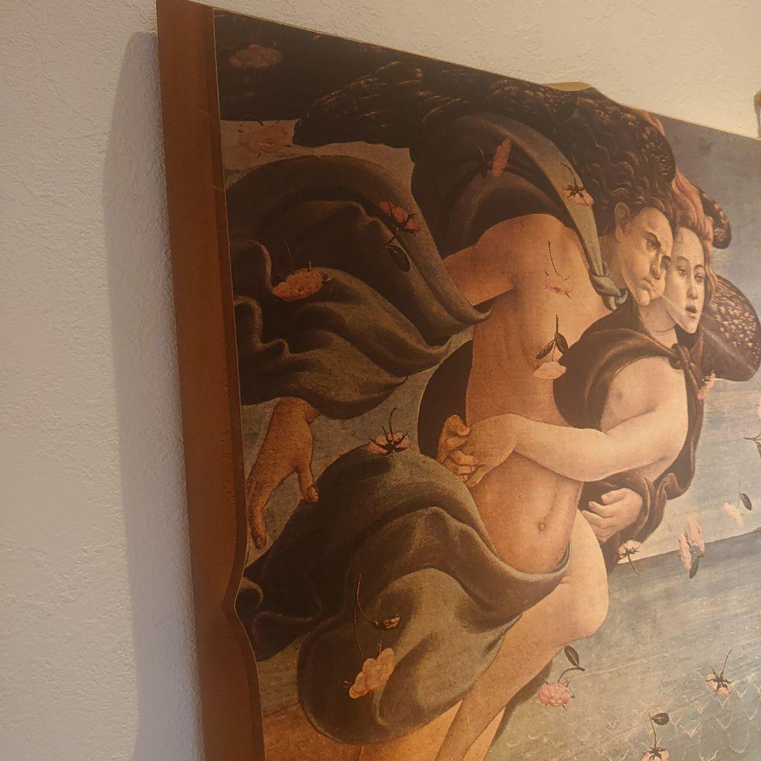 ITALY製】ボッティチェリ ヴィーナスの誕生 複製画 木製 100✕70cm