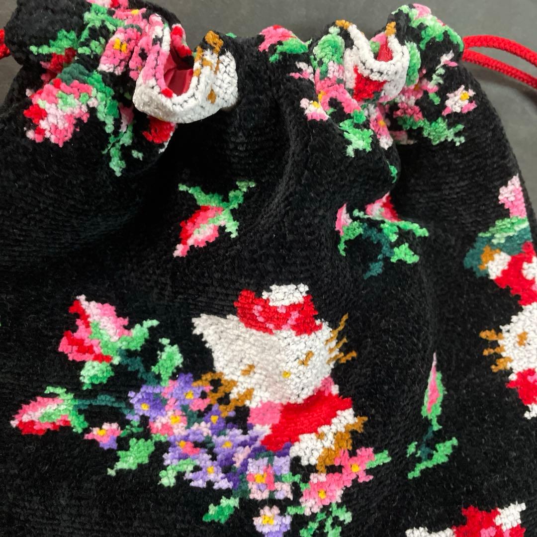 新品タグ付♡FEILER フェイラー♡巾着ポーチ♡ハローキティコラボ