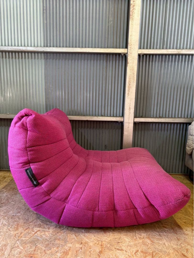 ambient lounge アクスティック シングルソファ ピンク