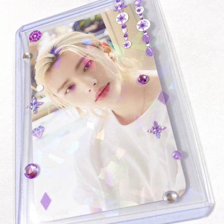 オーダーページ】デコトレカケース・ホログラムスリーブ 紫セット