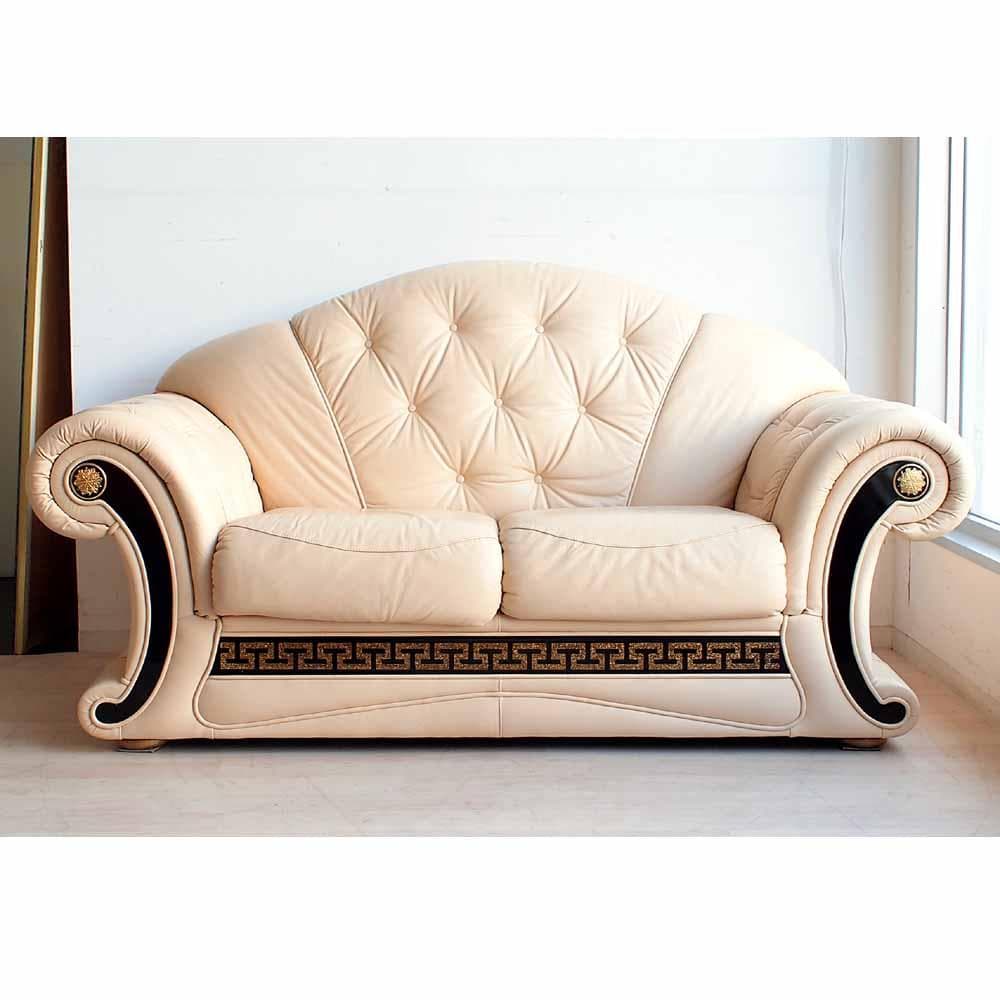 イタリア CARTEI 本革ソファ 2人掛け エレガント ZR24327