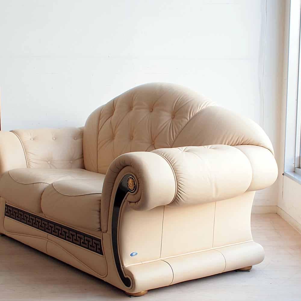 イタリア CARTEI 本革ソファ 2人掛け エレガント ZR24327