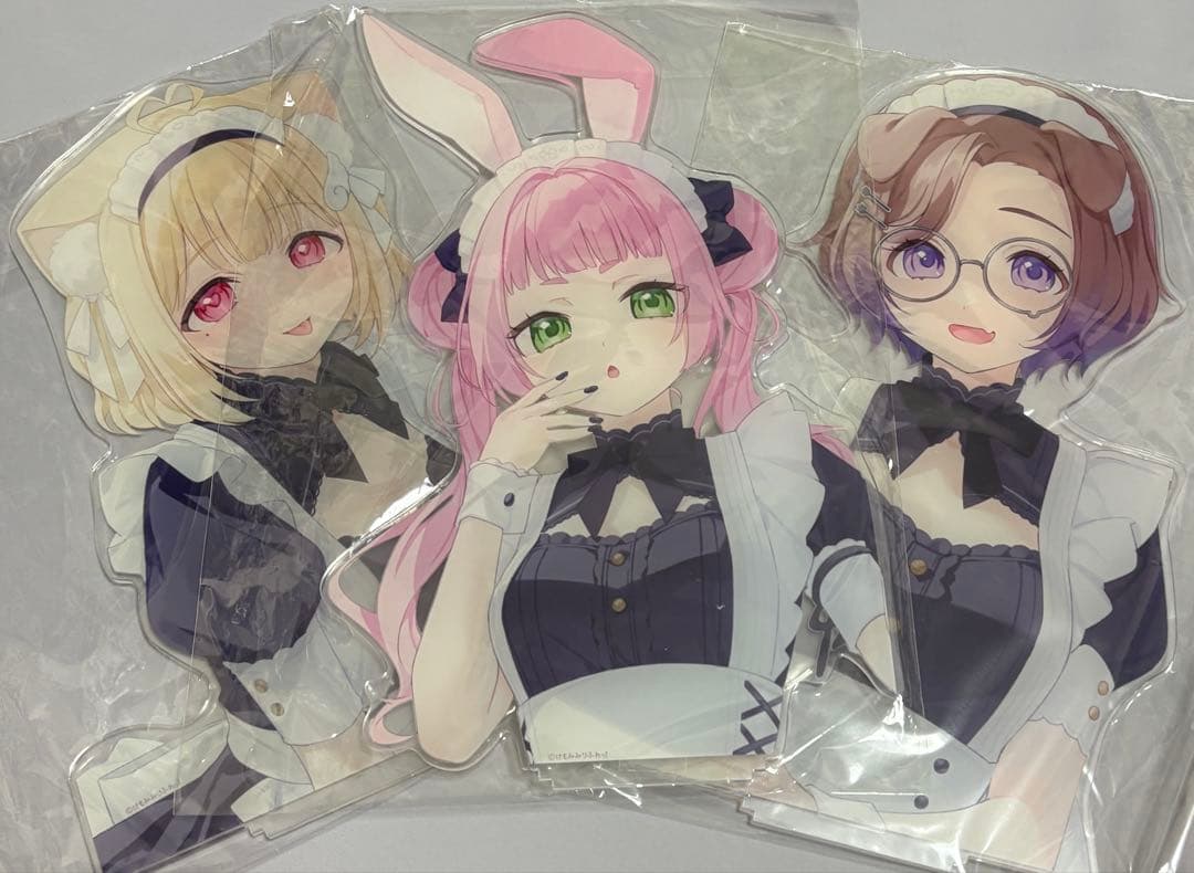 けもみみりふれっ! 兎野さくら 猫羽かりん 狛江撫子 BIGアクリル