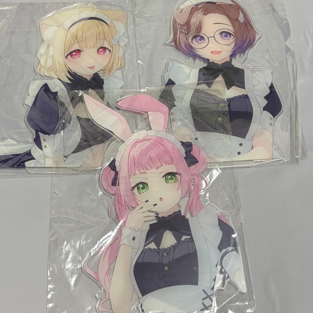 けもみみりふれっ! 兎野さくら 猫羽かりん 狛江撫子 BIGアクリル