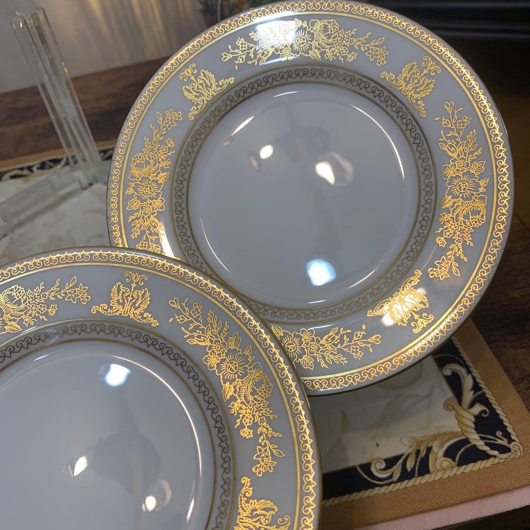 ウェッジウッド ゴールド　コロンビア　15.5cmケーキプレート　5枚