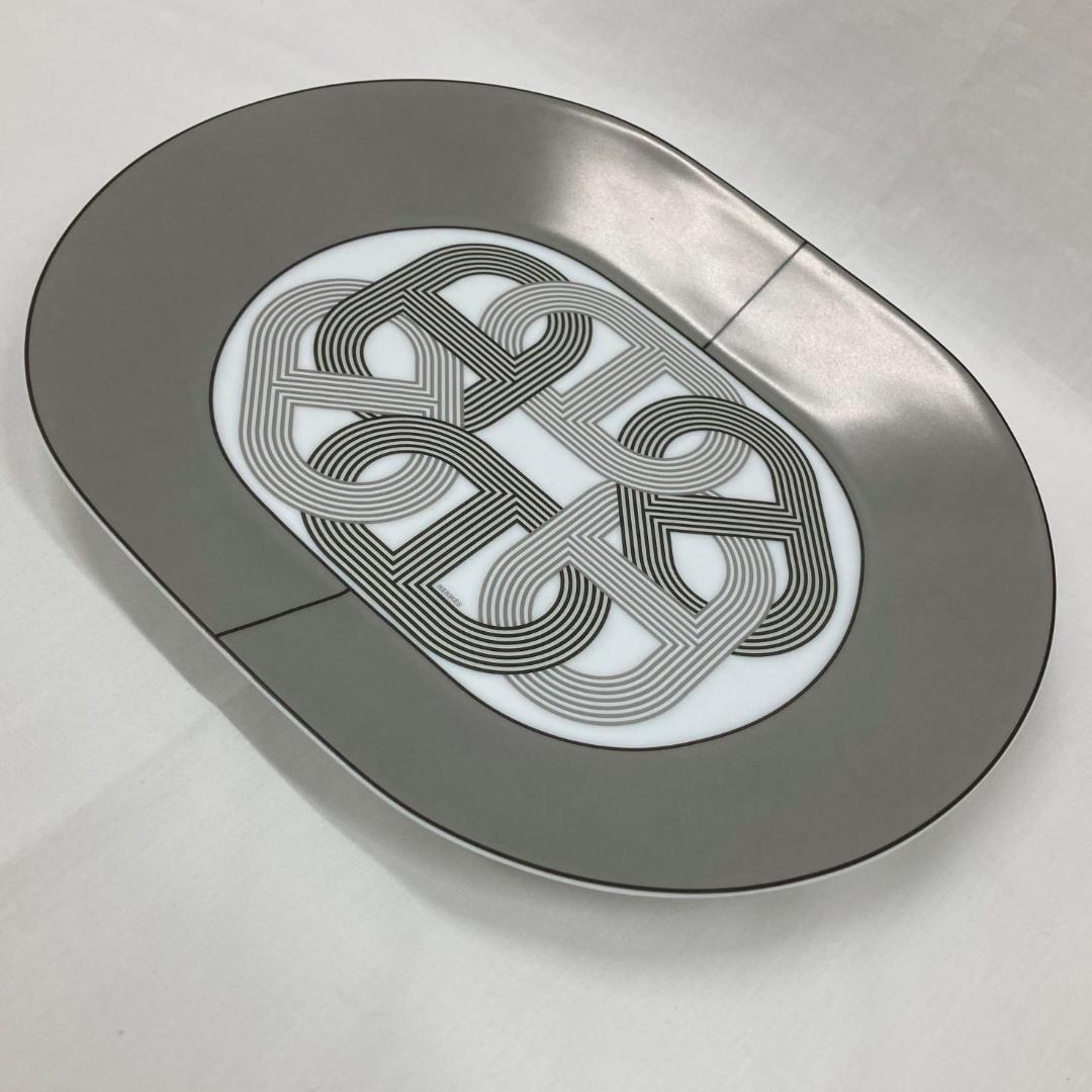 【未使用】エルメス HERMES　ラリー24　オーバルプレート ラージ