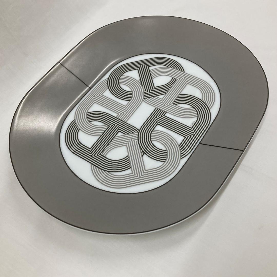 【未使用】エルメス HERMES　ラリー24　オーバルプレート ラージ