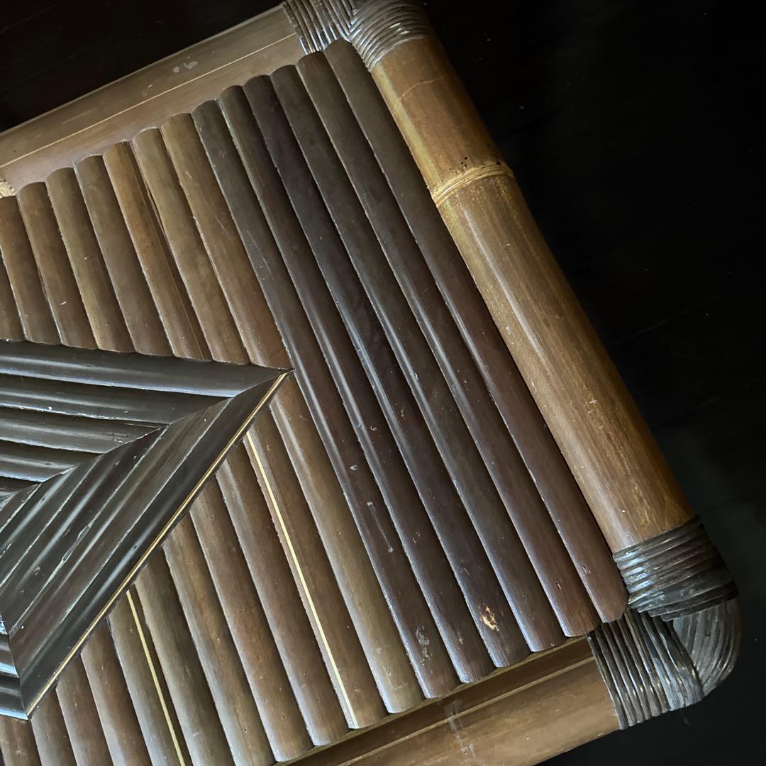 最終価格　バリ島　ハンドメイド　ブラックバンブー　センターテーブル　ローテーブル