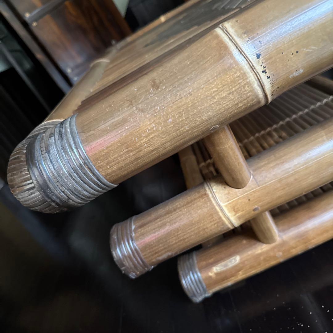 最終価格　バリ島　ハンドメイド　ブラックバンブー　センターテーブル　ローテーブル