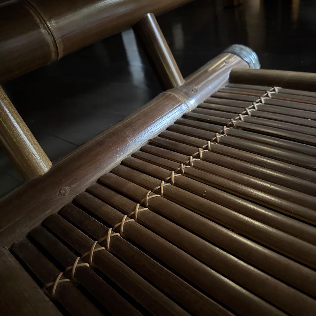 最終価格　バリ島　ハンドメイド　ブラックバンブー　センターテーブル　ローテーブル