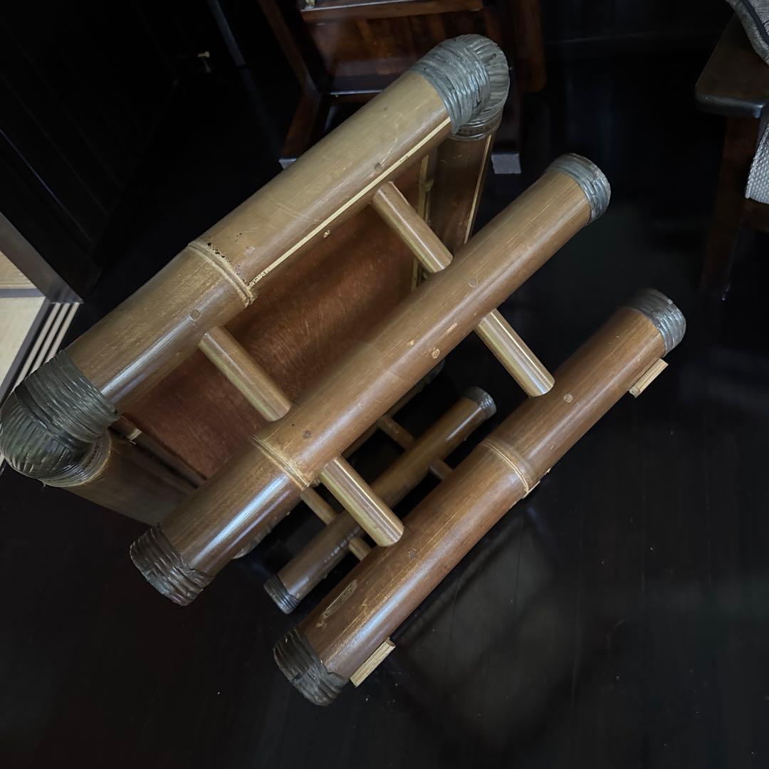 最終価格　バリ島　ハンドメイド　ブラックバンブー　センターテーブル　ローテーブル