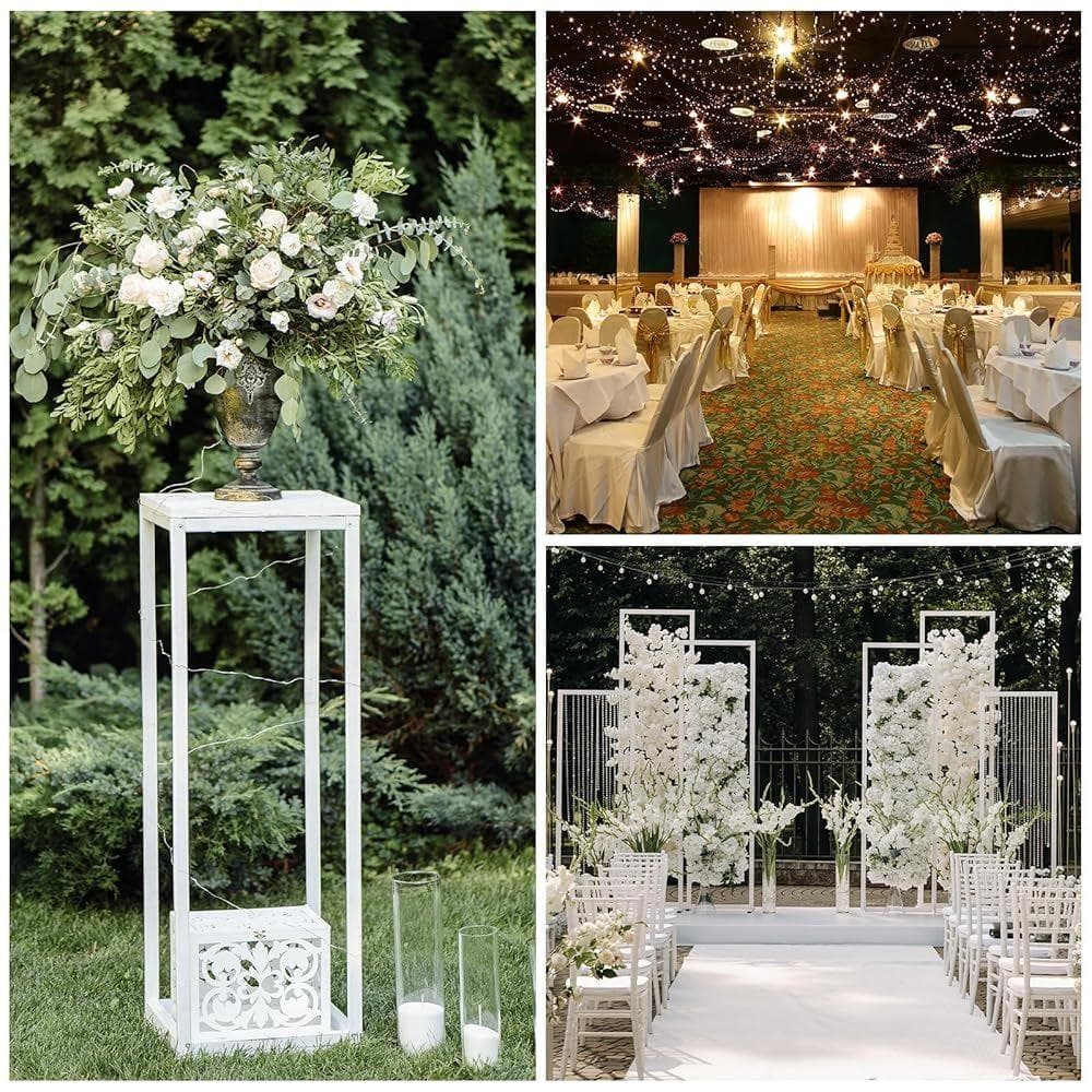 uxcell ウェディングフラワースタンド 高さ60 cm 金トーン 10個 - メルカリ