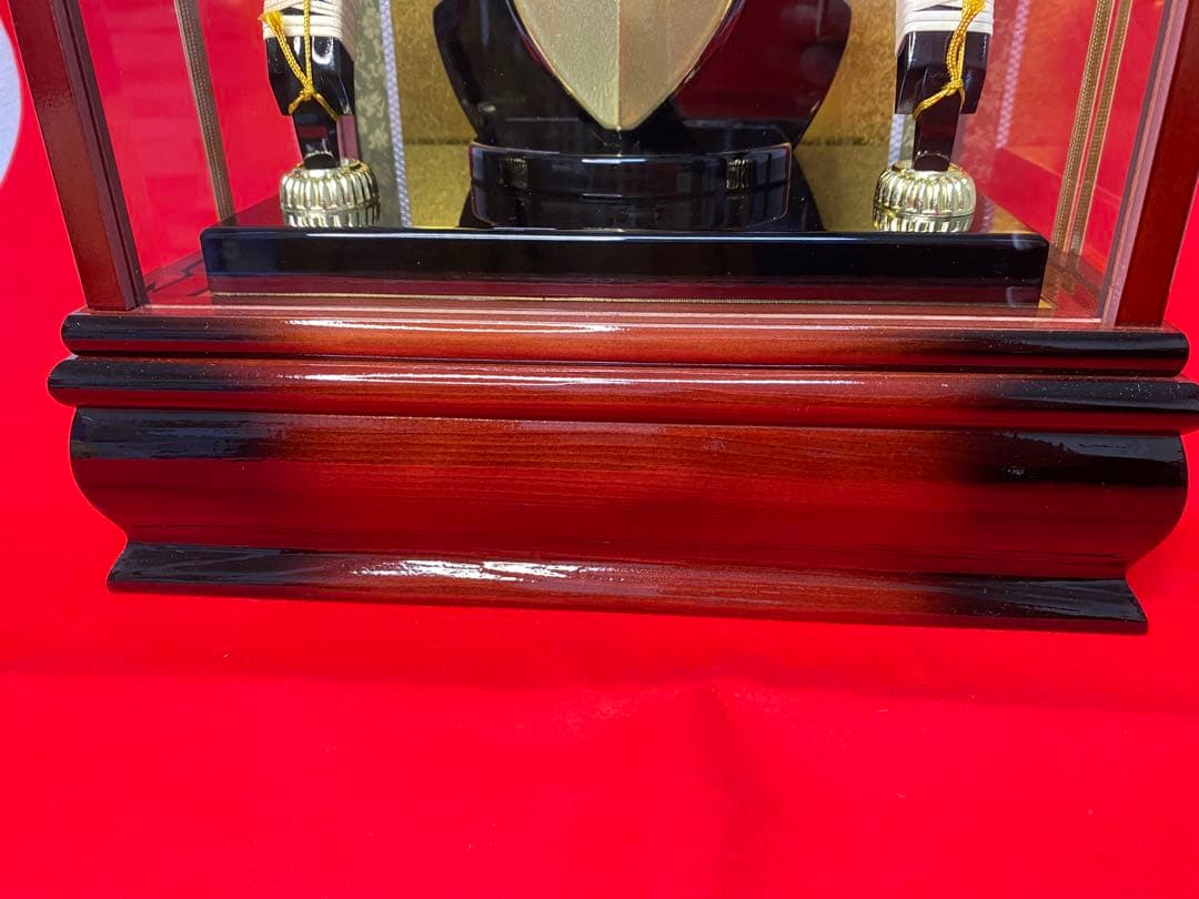 破魔弓　雅秀作　ガラスケース１８号・間口約３０×奥行約２３×高さ約６４㎝