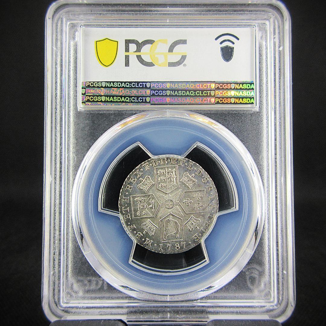 1787 イギリス シリング銀貨 ジョージ3世 PCGS アンティーク コイン