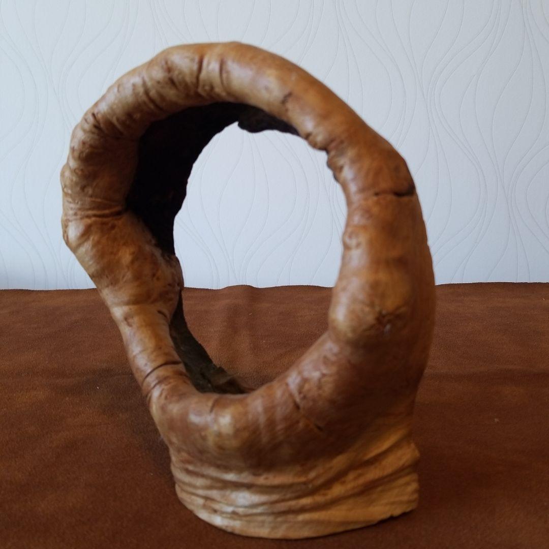 置物オブジェ　欅けやき《全て丸くおさまる》稀少！