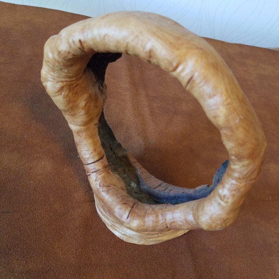 置物オブジェ　欅けやき《全て丸くおさまる》稀少！