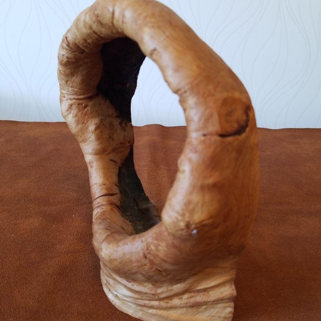 置物オブジェ　欅けやき《全て丸くおさまる》稀少！