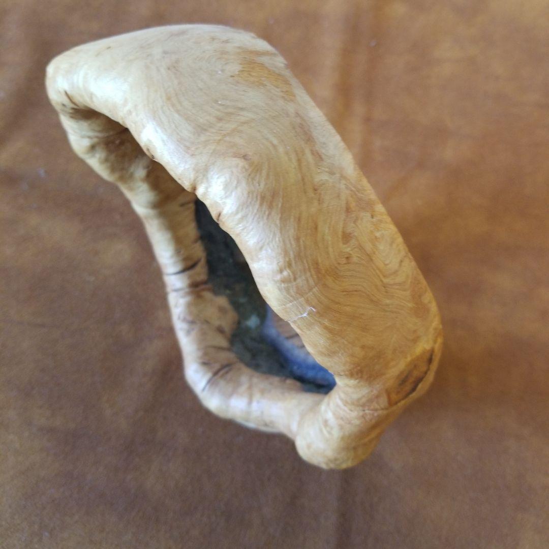 置物オブジェ　欅けやき《全て丸くおさまる》稀少！